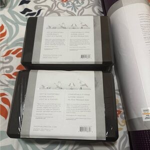 Halfmoon Black Yoga Block Set